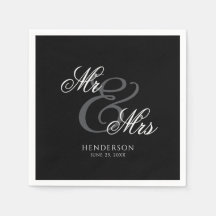 Elegant Minimal Mr en Mrs Wedding