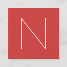 Elegant Minimal Plain Grenadine Vierkante Visitekaartje