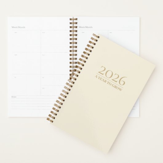 Elegant Minimal Planner 2025 | A Year to Grow (Display)