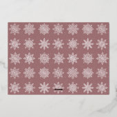 Elegant Minimal Prettig Kerstmis Aangepaste Foto Folie Feestdagenkaart (Achterkant)