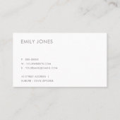 ELEGANT MINIMAL ROOS GOLD SHIMMER HANDMADE VISITEKAARTJE (Achterkant)