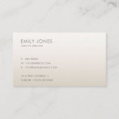 ELEGANT MINIMAL ROOS GOLD SHIMMER VISITEKAARTJE (Achterkant)