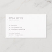 ELEGANT MINIMAL ROOS GOLD SHIMMER VISITEKAARTJE (Achterkant)