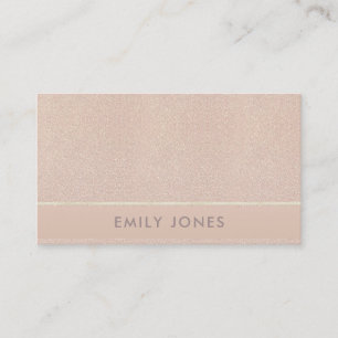 ELEGANT MINIMAL ROOS GOLD SHIMMER VISITEKAARTJE