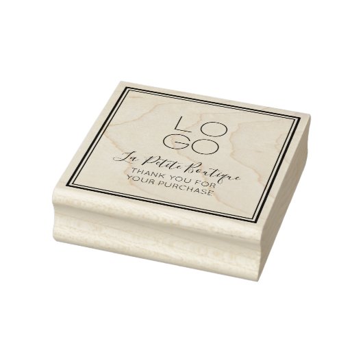 Elegant Minimal Script Bedankt voor uw aankoop Rubberstempel (Stempel)