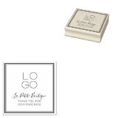 Elegant Minimal Script Bedankt voor uw aankoop Rubberstempel (Gestempeld)