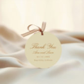 Elegant Minimal Script Modern Bedankt bruiloft Bedankjes Labels