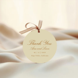 Elegant Minimal Script Modern Bedankt bruiloft Bedankjes Labels