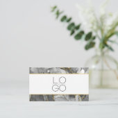 ELEGANT MINIMAL SCRIPT YOUR QR CODE Business Card Visitekaartje (Staand voorkant)