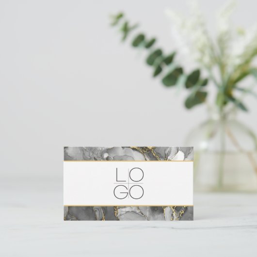 ELEGANT MINIMAL SCRIPT YOUR QR CODE Business Card Visitekaartje (Staand voorkant)