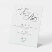 Elegant Minimal The Bar Sign modern Reclamebord Met Voetstuk (Voorkant)