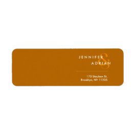 Elegant Minimal Tiger's Eye Modern Etiket