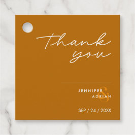 Elegant Minimal Tiger's Eye Modern Wedding Bedankjes Labels