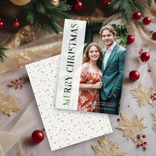 Elegant Minimal Vellum & Paper Cut Christmas Feestdagenkaart