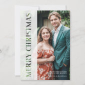 Elegant Minimal Vellum & Paper Cut Christmas Feestdagenkaart (Voorkant)