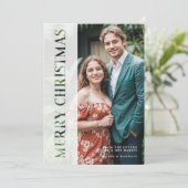 Elegant Minimal Vellum & Paper Cut Christmas Feestdagenkaart (Staand voorkant)