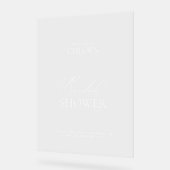 Elegant Minimal Vrijgezellenfeest Acryl Welkomstbo Bord (Hoek)