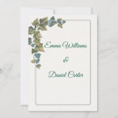 Elegant Minimal Wedding Invitation – Customizable  Kaart (Voorkant)
