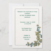Elegant Minimal Wedding Invitation – Customizable  Kaart (Achterkant)