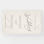 Elegant Minimal Wedding Welcome Banner (Horizontaal)