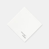 Elegant Minimal White Modern Wedding Servet (Hoek)