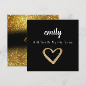 Elegant Minimal zal je mijn Vriendin Kaart zijn (Voorkant / Achterkant)