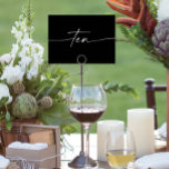 Elegant Minimale aantallen van de Kaarten van de L<br><div class="desc">Dit ontwerp van het lijstaantal kenmerkt een elegante minimale manuscriptdoopvont. Klik de "Klik om verder"knoop aan te passen om de kleur van de manuscriptformulering en de achtergrondkleur uit te geven. Bekijk het hele collectie voor meer overeenkomende objecten!</div>