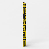 Elegant Minimale Afrikaanse Tribale Gele Lijn Case-Mate iPhone Case (Achterkant/links)