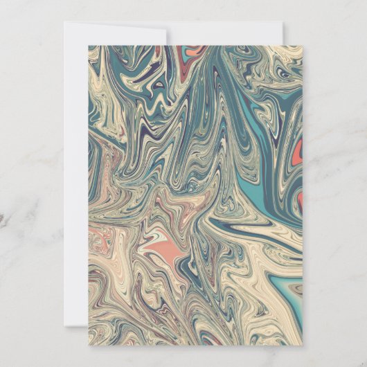 Elegant Minimale Bohemen Artistieke Abstracte brui Kaart (Achterkant)