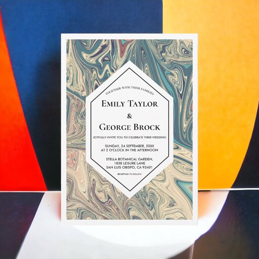 Elegant Minimale Bohemen Artistieke Abstracte brui Kaart