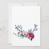 Elegant, minimale bruiloft uitnodiging Kaart (Achterkant)