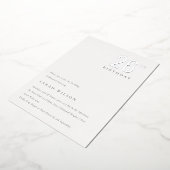 Elegant Minimale Folie Zilver Elke zondag Folie Uitnodiging (Gedraaid)