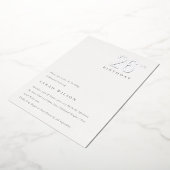 Elegant Minimale Folie Zilver Elke zondag Uitnodiging (Gedraaid)