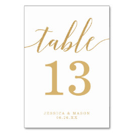 Elegant Minimale Gold-getallen Kaart