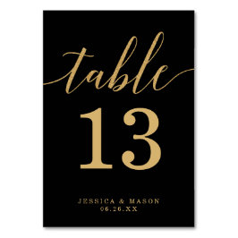 Elegant Minimale Gold-getallen Kaart