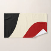 Elegant minimale golf in Rood, Zwart en Cream Bad Handdoek (Handdoek)