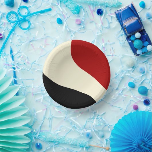 Elegant minimale golf in Rood, Zwart en Cream Papieren Kommen (Feest)