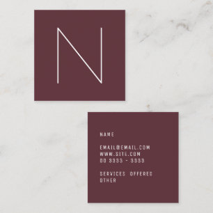 Elegant Minimale grijnhaven Vierkante Visitekaartje