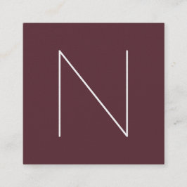 Elegant Minimale grijnhaven Vierkante Visitekaartje