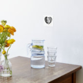 Elegant minimale hartfoto met de naam Silver Gold Folie Afdrukken (Laag (Keuken))