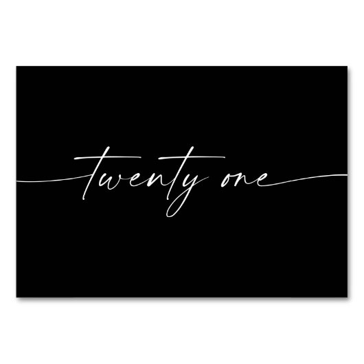 Elegant Minimale Kaarten van de Lijst van het Manu (Voorkant)