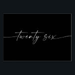 Elegant Minimale Kaarten van de Lijst van het Manu<br><div class="desc">Dit ontwerp van het lijstaantal kenmerkt een elegante minimale manuscriptdoopvont. Klik de "Klik om verder"knoop aan te passen om de kleur van de manuscriptformulering en de achtergrondkleur uit te geven. Bekijk het hele collectie voor meer overeenkomende objecten!</div>