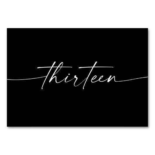 Elegant Minimale Kaarten van de Lijst van het Manu (Achterkant)