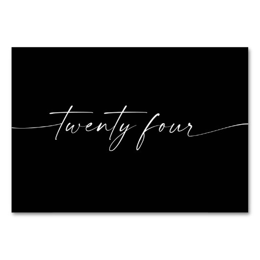 Elegant Minimale Kaarten van de Lijst van het Manu (Voorkant)