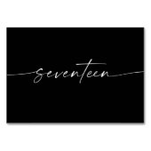 Elegant Minimale Kaarten van de Lijst van het Manu (Achterkant)