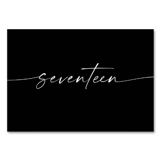 Elegant Minimale Kaarten van de Lijst van het Manu (Achterkant)