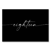 Elegant Minimale Kaarten van de Lijst van het Manu (Achterkant)