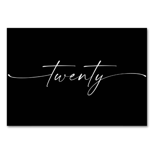 Elegant Minimale Kaarten van de Lijst van het Manu (Achterkant)