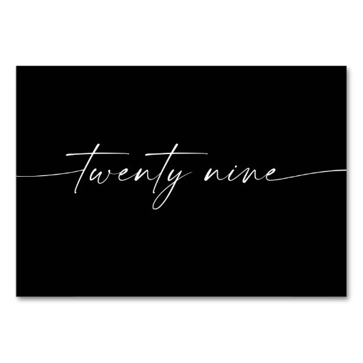 Elegant Minimale Kaarten van de Lijst van het Manu (Achterkant)