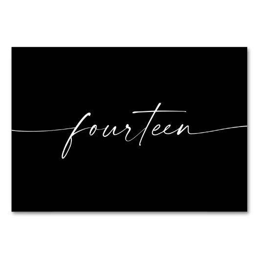 Elegant Minimale Kaarten van de Lijst van het Manu (Voorkant)